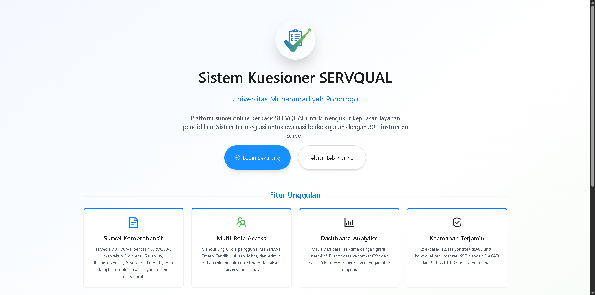 SUARA UMPO - Landing Page